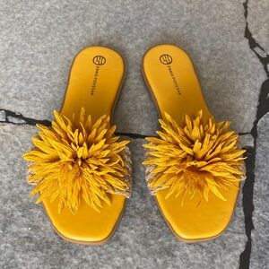 Yellow Floral Women's Sandals